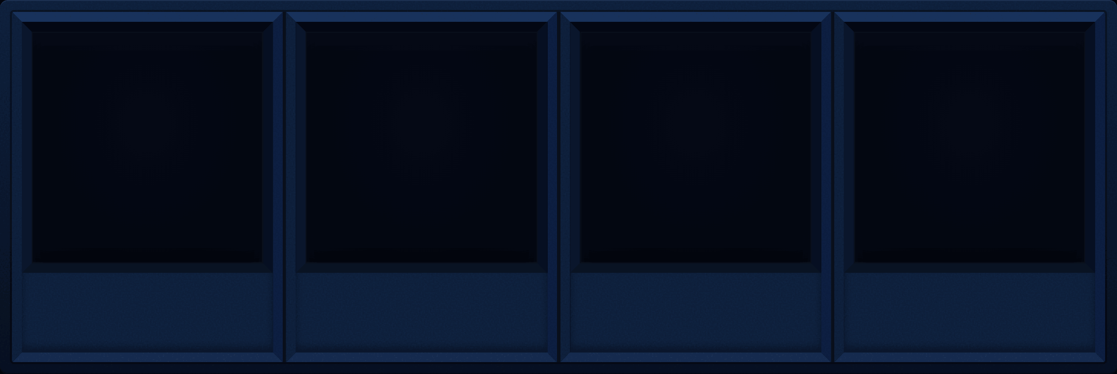 Twilight Navy Display Case (1x4)